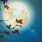 La luna piena prima dell'equinozio di autunno