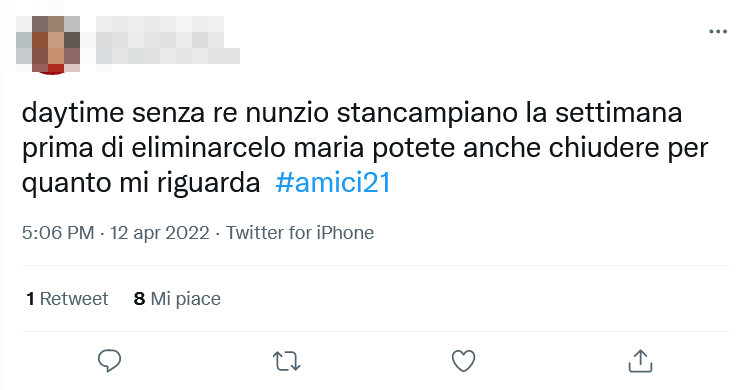 nunzio eliminato amici
